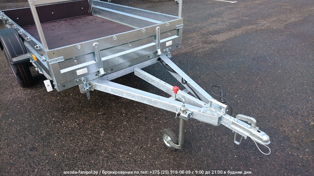 Аренда одноосного прицепа c тентом 3,25x1,5м в Фаниполе